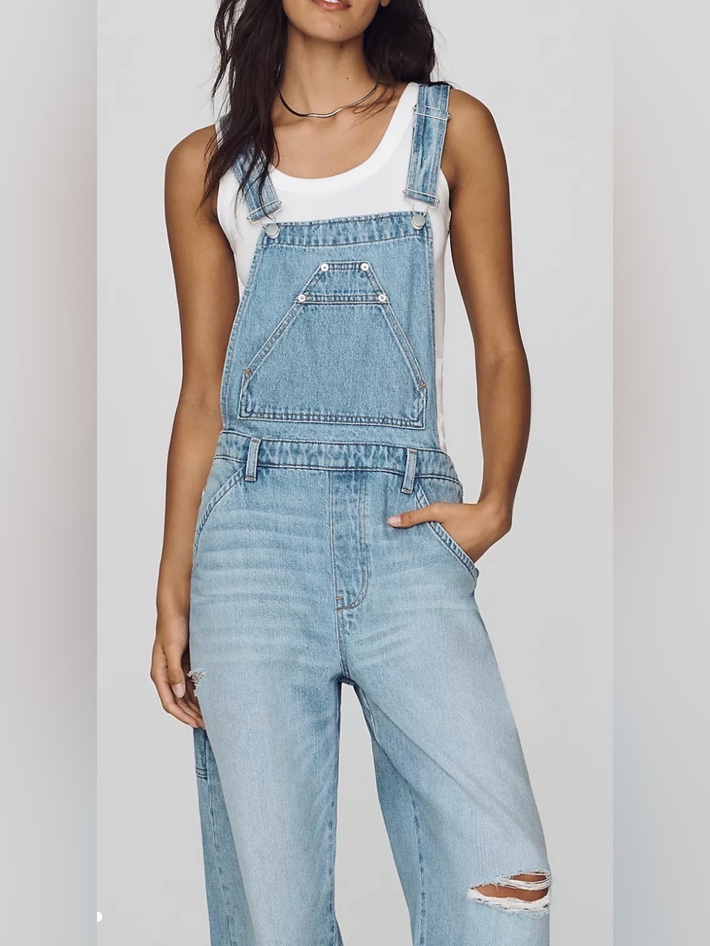 Anthropologie Pilcro Kayden Carpenter Barrel Overalls